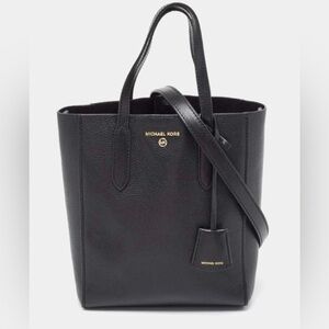 Michael Kors Black Leather Tote Bag